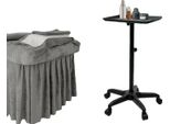 Carrello Da Salone, Struttura In Lega Di Alluminio E Ferro, Altezza Regolabile 64-108 Cm, Dimensioni Vassoio 45 X 31,2 Cm, Portata 6 Kg, Ruote Universali Per La Mobilità