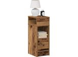 Maison Exclusive - Comodino Con Cassetto Effetto Legno Antico 25X31X66 Cm