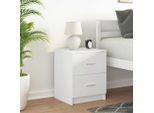 Vidaxl Comodino Con 2 Cassetti Bianco 40X36X50 Cm
