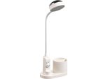Inf Lampada Da Scrivania Con Portapenne: Proiettore Rgb, Luminosità Regolabile Bianco