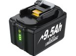 Compatibile Con Makita BL1830/BL1860/BL1890, Batteria Di Ricambio 18V Li-Ion, 9500 Mah, Colore Viola