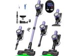 Aspirapolvere A Batteria, Forte Potenza Di Aspirazione, Design Autoportante, Viola, Ue
