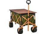 Carrello Da Trasporto, Design Pieghevole, Alta Capacità Di Carico, Verde