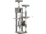 Torre Per Gatti, Design A Più Piani, Amaca Accogliente, AMT0239GY, Xl