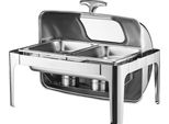 Chafing Dish, Capacità 9Qt, Struttura In Acciaio Inox, Colore Argento