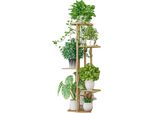 Supporto Per Piante, 5 Livelli, Design Salvaspazio, Oro