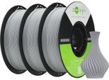 Filamento Per Stampante 3D, Diametro 1,75 Mm, Materiale Ecologico, Grigio 3 Kg