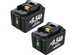 Batteria Di Ricambio Compatibile Per Makita 18V, Li-Ion 9500 Mah (9,5 Ah), BL1830/BL1860/BL1890, Beige