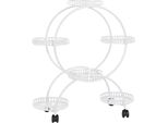 Supporto Per Piante, Design A Più Livelli, Per Uso Interno Ed Esterno, Bianco