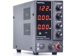 Alimentatore Da Laboratorio Cc Stabilizzato - NPS1203W - Regolabile 0-120 V 0-3 A - Display Led A 3 Cifre - Ingresso Ca 220 V - Compatto - Nero