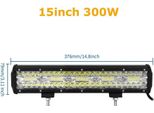 Striscia Luminosa A Led, Alta Luminosità, Design Impermeabile, 15In 300W Senza Cavo