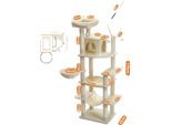 Torre Per Gatti, Design A Più Piani, Amaca Accogliente, AMT0240BG, Xl