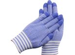 Inf Guanti Da Lavoro In Nylon - 200G Zebra Blu, 12 Paia - Leggeri E Resistenti