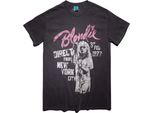 Blondie - Maglietta "New York City"" Per Uomo/Donna Unisex, Lavaggio Vintage TT615 (Xl) (Carbone)"