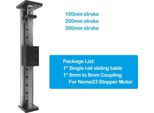 Piattaforma Mobile Cnc A Guida Lineare, Vite A Sfere SFU1605, Elevata Capacità Di Carico, Tavola Scorrevole Singola, Corsa 100 Mm