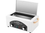 Armadio Di Disinfezione Per Attrezzi Per Unghie - Sterilizzatore Ad Alta Temperatura - Potenza 300 W - Temperatura 50-220 °C - Timer 0-60 Min - Capacità 2 L - Spina Ue 220-240 V - Bianco/Nero