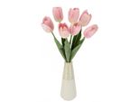 Kunstpflanze I.Ge.A., Rosa (Dunkelrosa), B:13Cm H:38Cm T:13Cm, Polyester, Kunstpflanzen, Kunstpflanze