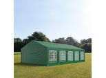 Toolport Tendone Per Feste 5X10 M Pvc Verde Scuro 100% Impermeabile Tendone Da Esterno Tenda Party