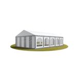 Toolport 5X10 Mtendone Per Feste Premium Pvc Grigio-Bianco 100% Impermeabile Tendone Da Esterno Tenda Party