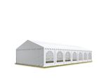 Toolport 6X14 Mtendone Per Feste Premium Pvc Bianco 100% Impermeabile Tendone Da Esterno Tenda Party