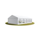 Toolport 5X10 Mtendone Per Feste Premium Pvc Bianco 100% Impermeabile Tendone Da Esterno Tenda Party