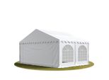 Toolport 5X4 Mtendone Per Feste Premium Pvc Bianco 100% Impermeabile Tendone Da Esterno Tenda Party