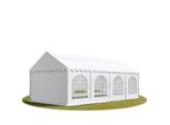 Toolport 3X9 Mtendone Per Feste Premium Pvc Bianco 100% Impermeabile Tendone Da Esterno Tenda Party