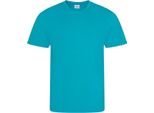 Just Cool JC001 | Cool T-Shirt +Wrap Certified +Uv Sun Protection 30 - Colore: Turquoise Blue - Taglia: Xxl