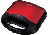 Sencor Ssm 4221RD Sandwichmaker (700 Watt, Waffeln, Paninitoaster, Tisch-Grill Per Toast, Waffeln) Schwarz / Rot