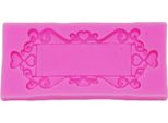 Stampo Per Fondente In Silicone, Cornice A Cuore, Circa 12X5,3X1,1 Cm