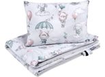 Coperta Multifunzionale Per Bambini Bellochi - Lenzuolo Matrimoniale 75X100 Cm E Cuscino 30X40Cm - In Cotone E Trama Di Velluto