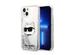 Karl Lagerfeld Klhcp14Mlnchcs Custodia Rigida Iphone 14 Plus / 15 Plus 6,7 Srebrny/Argento Glitter Choupette Head