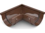 Bryza Grondaia Angolare Esterna In Plastica Ø 75 Mm, Marrone Ral 8017