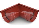 Bryza Grondaia Angolare Esterna In Plastica Ø 125 Mm, Rosso Ral 3011
