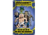Vianmo Insegna Di Latta 18X12 Cm Gruselkabinett Treten Sie Ein