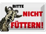 Vianmo Insegna Di Latta 20X30 Cm Tiere Bitte Nicht FüTtern Ziege