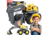 Malplay Camion Ribaltabile Veicolo Da Costruzione Giocattolo Per Bambini Con Luce E Suono Camion Regalo Da 3 Anni
