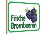 Vianmo Insegna In Legno 20X30 Cm Frische Brombeeren Hofladen
