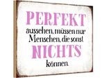 Vianmo Insegna In Legno 20X30 Cm Perfekt Aussehen Nichts KöNnen