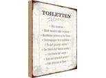 Vianmo Insegna In Legno 30X20 Cm Toiletten Regeln Haus