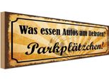 Vianmo Insegna In Legno 10X27 Cm Was Essen Autos ParkpläTzchen