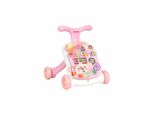 Kikkaboo Laufwagen 2 in 1 Grow Spieltisch Motorikspielcenter Musik Lichtfunktion pink