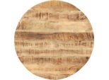 The Living Store Piano Del Tavolo In Legno Massiccio Mango Round 15-16 Mm 70 Cm