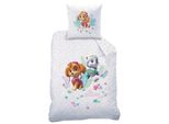Copripiumino Paw Patrol, Paradise - 140 X 200 Cm + 1 X 63 X 63 Cm - Cotone