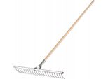 Rastrello Kadax "Hojden"", Rastrello Per Fieno Con Manico Lungo In Legno, Attrezzo Da Giardino, 22 Denti, Alluminio"
