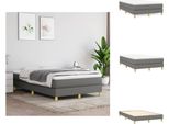Vidaxl Letto A Molle Insacchettate Grigio Scuro 120X200 Cm In Tessuto - Letti & Strutture Letto