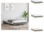 Vidaxl Struttura Letto Grigio Scuro 120X200 Cm In Tessuto - Letti E Strutture Letto