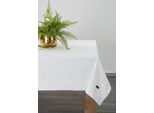 Tovaglia Festosa Decorazione Da Tavola Velvet Bianco 145X180 Cm B