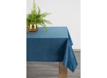 Tovaglia Festosa Decorazione Da Tavola Velvet Blu Scuro Navy145X220 Cm Blu Scuro