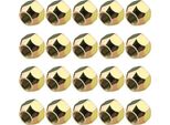 20X Dadi Ruota Aperti Con Collare Conico M12X1,5 16Mm SW21 Oro Zincato Per Honda Mazda Ford
